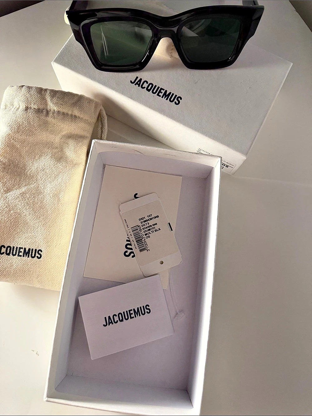 Jacquemus Les Lunettes Black Sunglasses NWT